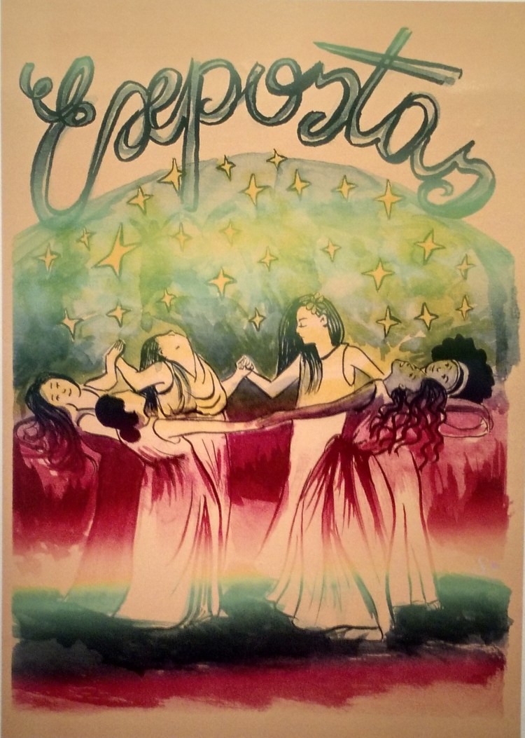 Cartaz de Sirlanney para a exposição Expostas da Bienal de Quadrinhos de Curitiba 2016